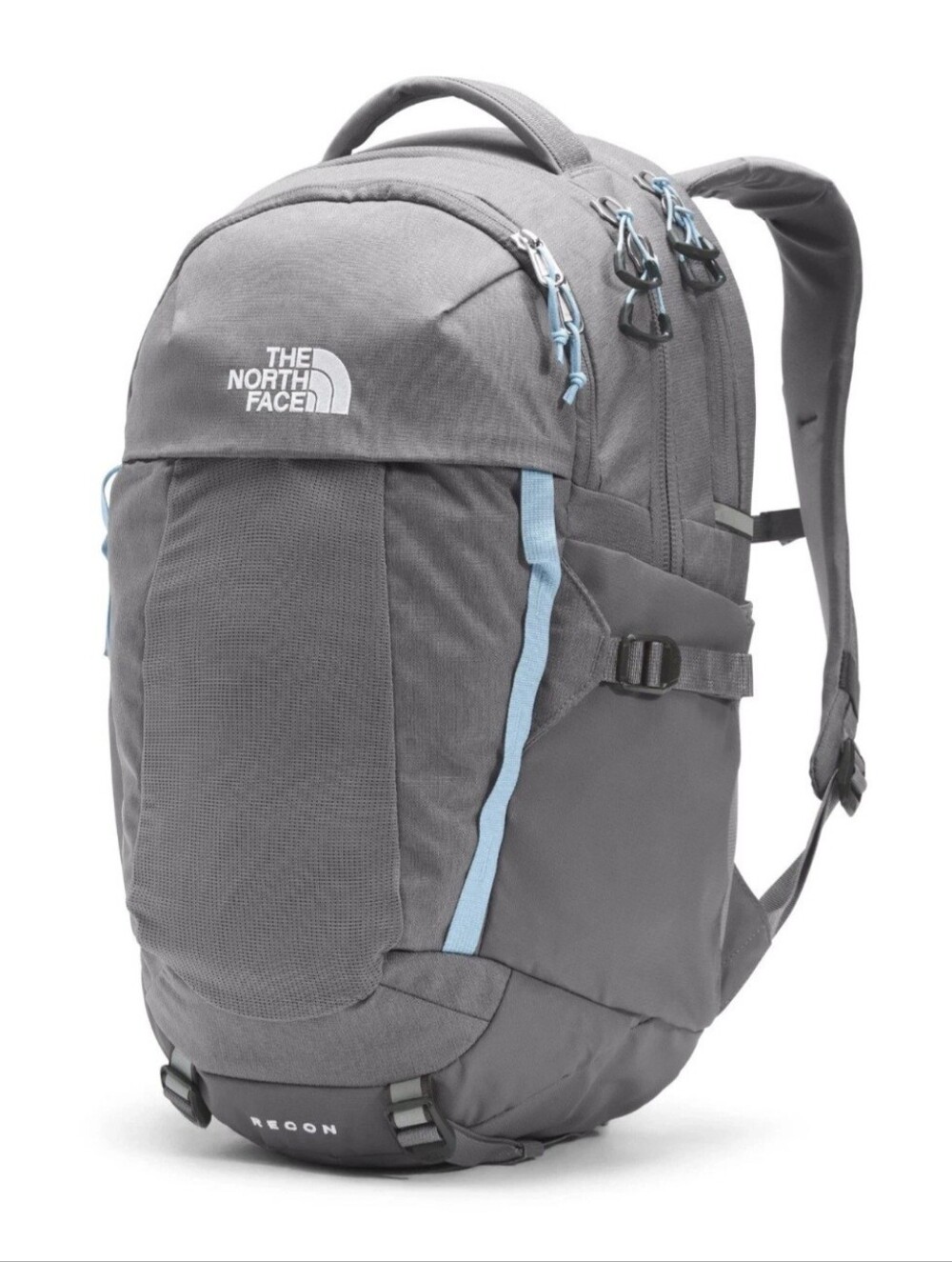 THE NORTH FACE Recon Backpack - Women's Zinc Grey Dark Heather/Powder Blue NWT
